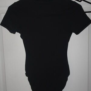 SKIMS Black Short Sleeve bodysuit